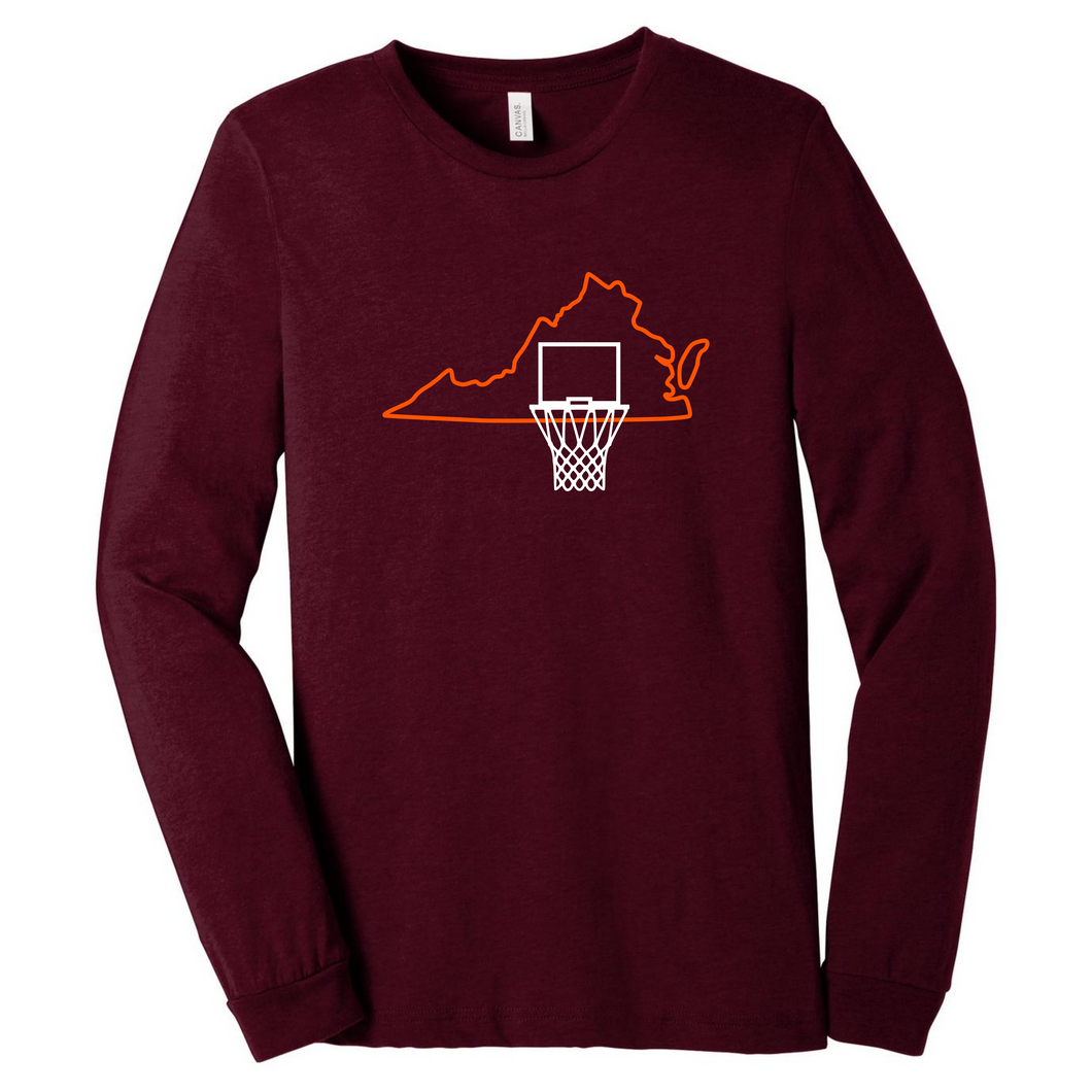 VA Hoops - Maroon/Orange
