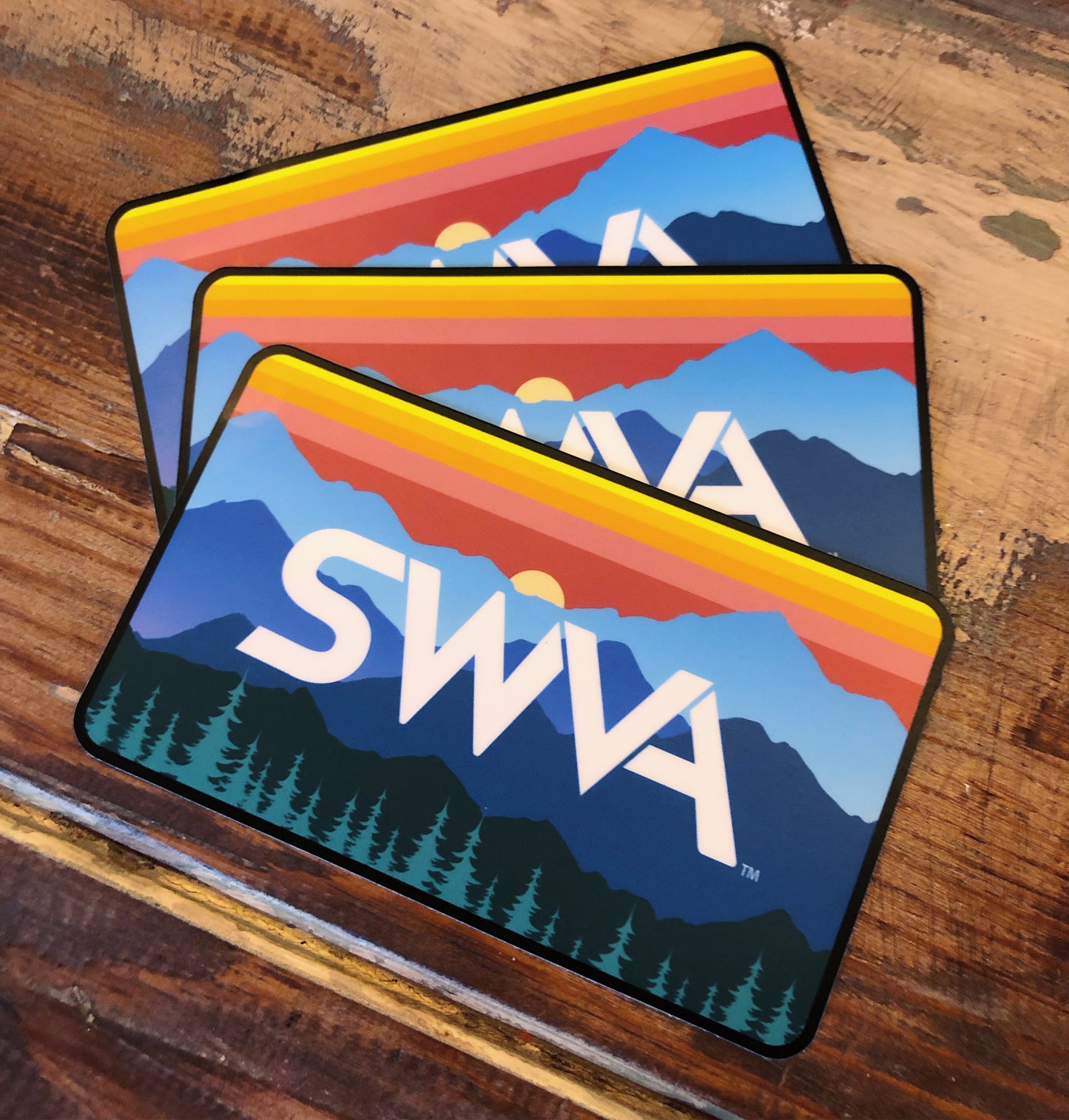 SWVA Rectangle Sticker - Single or 3 Pack