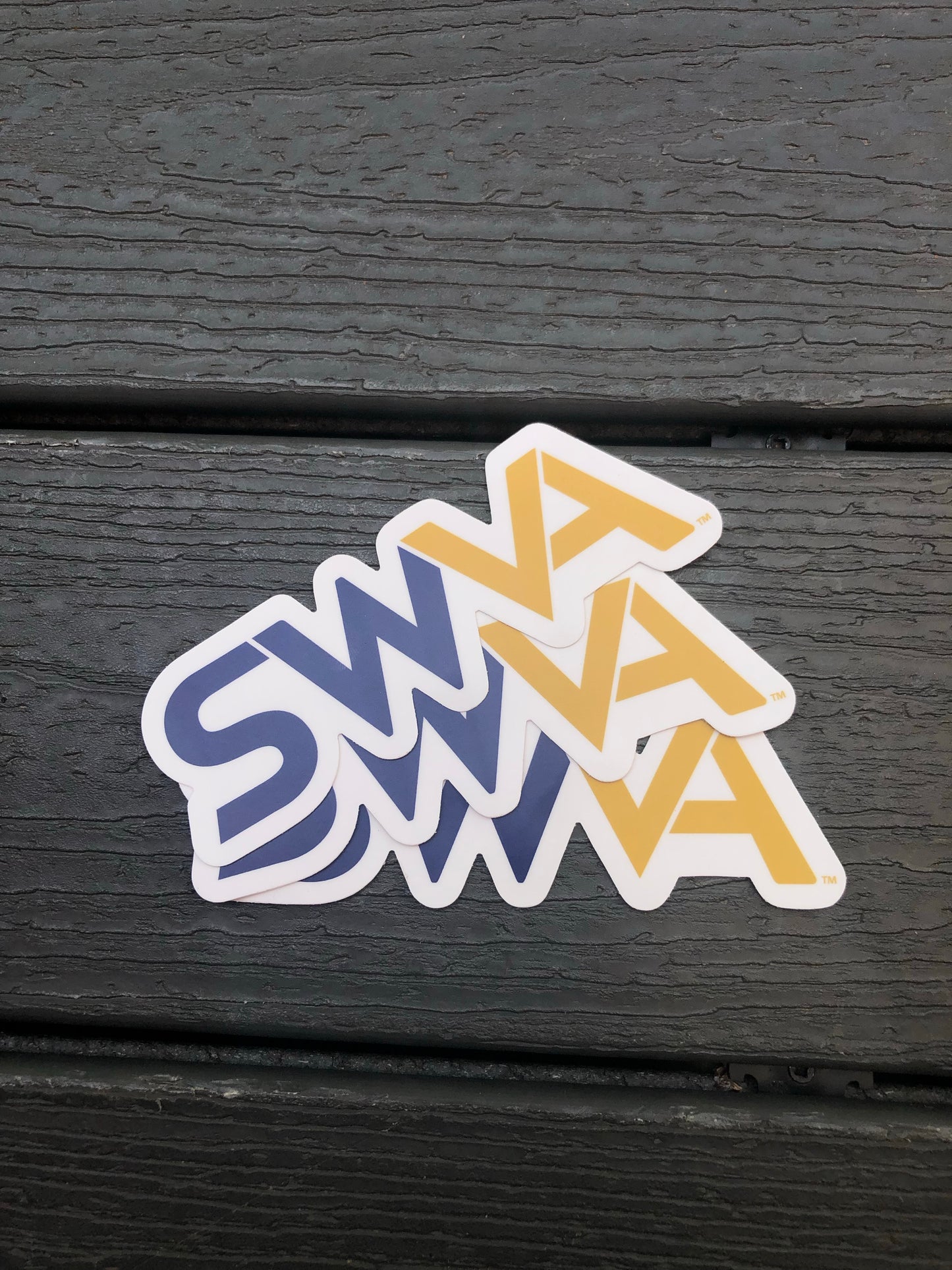 SWVA Letters Sticker (Blue/Gold) - Single or 3 Pack