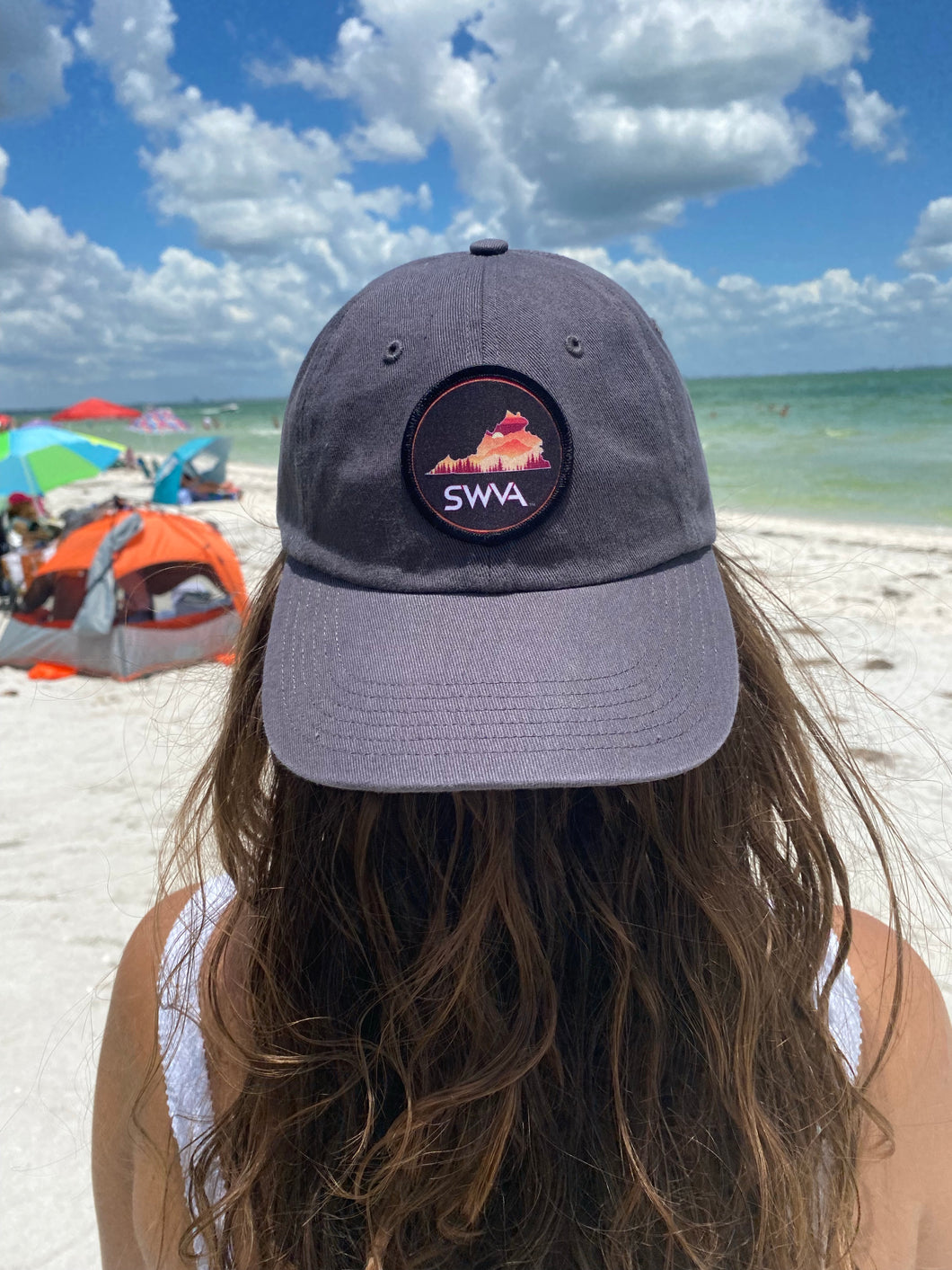 SWVA Baseball Hat (Charcoal) - Maroon/Orange Patch