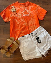 Load image into Gallery viewer, Orange Acid Washed Shirt - Just Vicky Thingz Collab
