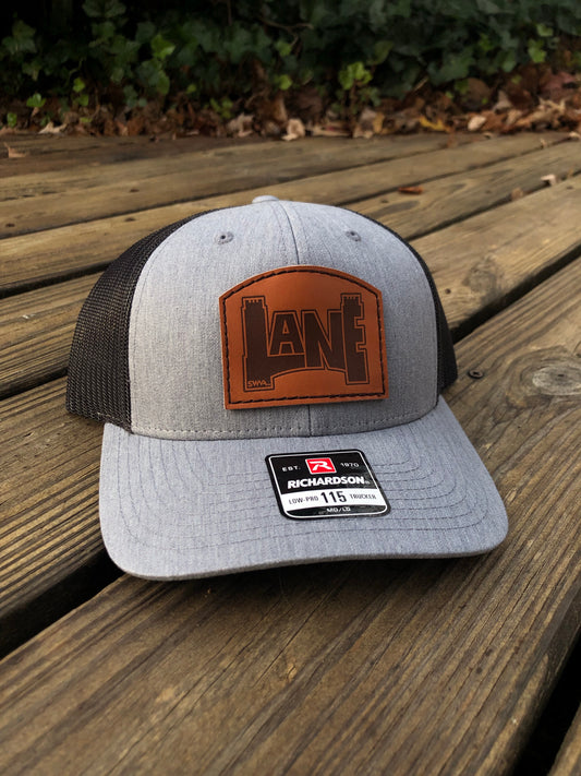 LANE Leather Trucker - Grey/Charcoal